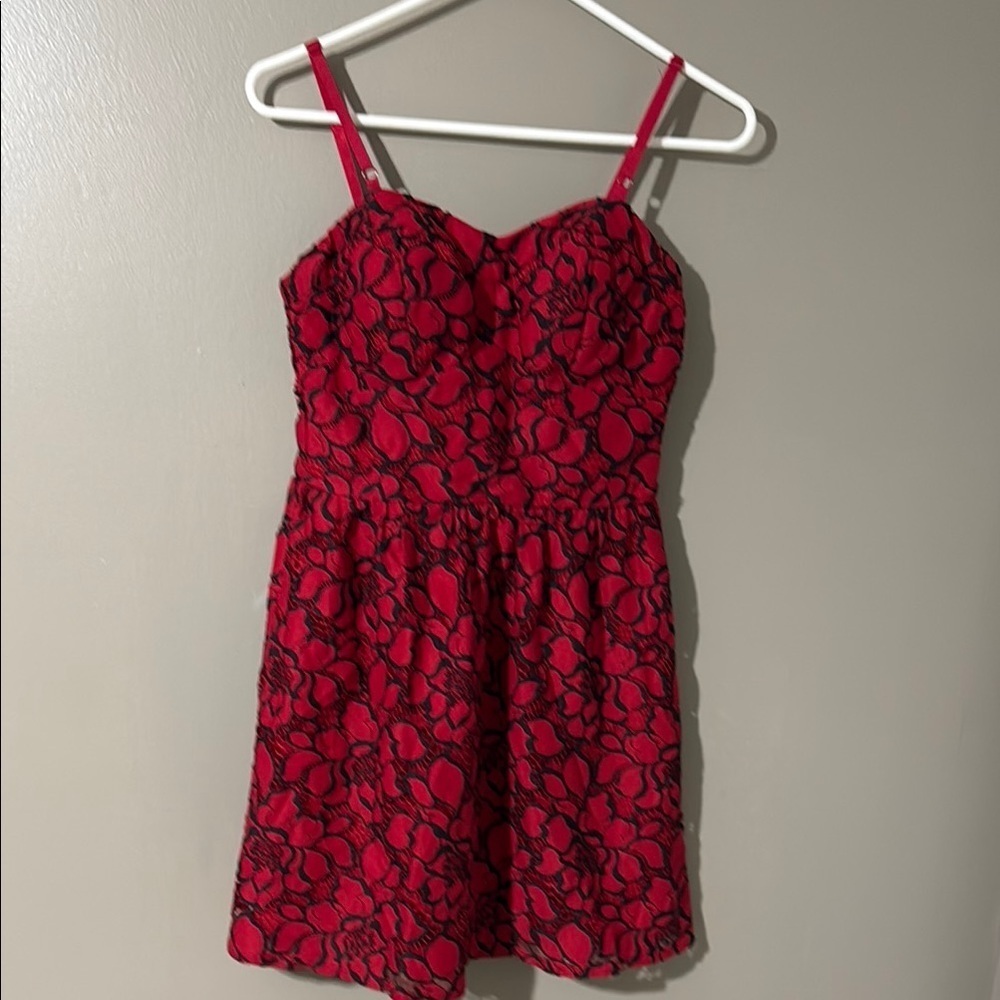 Lily Rose Red And Black Spaghetti Strap Sundress